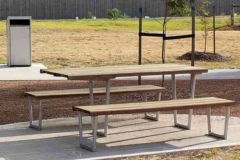 Accessible picnic settings - Furphy Foundry | Street Furniture & Urban ...